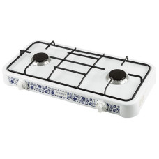 Плита газовая портативная 2-х конфорочная ENERGY EN-002, белая