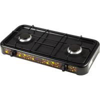 Плита газовая портативная 2-х конфорочная ENERGY EN-002B, черная