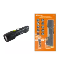 Фонарь автомоб. универс., 6 Вт CREE+3 Вт COB,1x18650 2200 мА*ч, магн., подвес, USB, стропорез,TDM /1