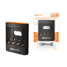 Зарядное устройство 36044 (3600 mA 4 слота АА/ААА 4 кан.USB) TDM 1/5