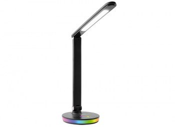 Настольный светильник Ultraflash UF-822 C02 LED 7Вт, димм., 3 цвет.темп., RGB ночник черный