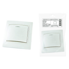 Выключатель TDM 1 кл., с подсветкой 10А, белый "Таймыр" (пром. упак., бакелит. основание) /мин.5шт Выключатель TDM 1 кл., с подсветкой 10А, белый "Таймыр" (пром. упак., бакелит. основание) /мин.5шт