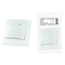 Выключатель TDM 2 кл., с подсветкой 10А, белый "Таймыр" (пром. упак,, бакелит. основание) /мин.5шт Выключатель TDM 2 кл., с подсветкой 10А, белый "Таймыр" (пром. упак,, бакелит. основание) /мин.5шт