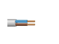 Провод ПВС 2х1,5 белый/100