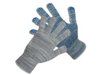 Перчатки Х/Б из 4-х нитей 10 кл вязки серые (БЕЗ МАРКИРОВКИ) 10/500