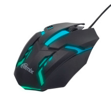 Мышь проводная Ritmix ROM-308 Черный, с подсветкой Мышь проводная Ritmix ROM-308 Черный, с подсветкой