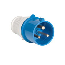 013 Вилка переносная EKF 2Р+РЕ 16А 220В IP44, синяя 10/100