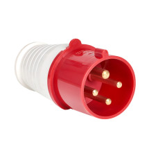 024 Вилка переносная EKF PROxima 3Р+РЕ 32А 380В IP44, красная 10/60 024 Вилка переносная EKF PROxima 3Р+РЕ 32А 380В IP44, красная 10/60