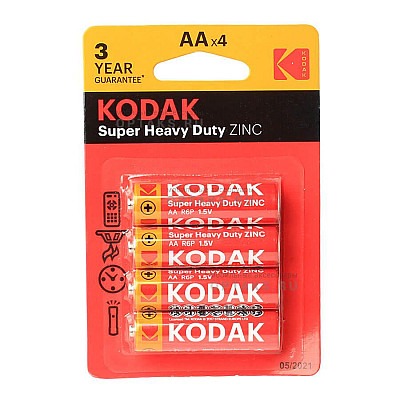 Батарейка Kodak KAAHZ-4 R6-4BL Heavy Duty 80/400/26000 (30951044)