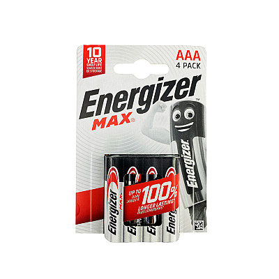 Батарейка ENERGIZER MAX E92  LR03/AAA BP4 /48