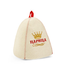 Шапка для бани и сауны «Царица», полиэфир, шерсть