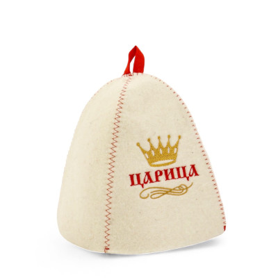 Шапка для бани и сауны «Царица», полиэфир, шерсть