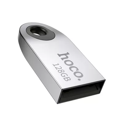 Hoco USB 2.0 флеш-диск 128GB UD9 mini, Silver/Cеребро