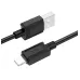 Кабель X73 Lightning-USB черный, 1 метр hoco /31/310 Кабель X73 Lightning-USB черный, 1 метр hoco /31/310