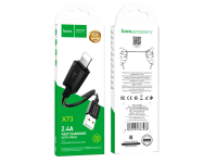Кабель X73 Lightning-USB черный, 1 метр hoco /31/310