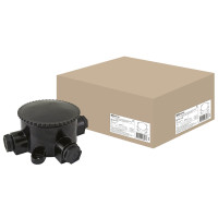 Коробка электромонтажная КЭМ 2-660-4 ОП D95 мм IP65, 4-х рожк. (карболит) TDM
