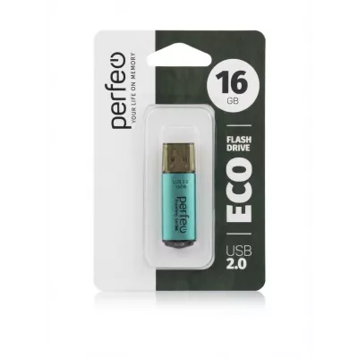 Perfeo USB флэш-диск 16GB E04 Green economy series