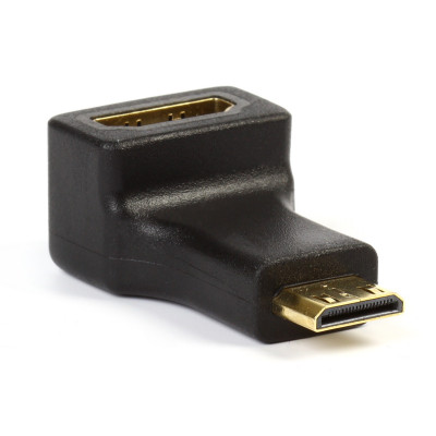 Адаптер SmartBuy mini HDMI M - HDMI F, угловой разъем (A117)/1000
