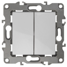 Переключатель двойной, 10АХ-250В, Эра12, 12-1106-01 ЭРА белый 10/100 ЦЕНА ▼ Переключатель двойной, 10АХ-250В, Эра12, 12-1106-01 ЭРА белый 10/100 ЦЕНА ▼