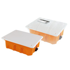 Распаячная коробка TDM СП 120х92х45мм, крышка, пл. лапки, IP20, инд. штрихкод, /98