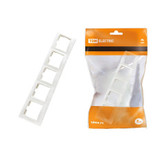 Рамка TDM 5 постовая, горизонтальная, белая "Таймыр" 1/10/100 ЦЕНА ▼ Рамка TDM 5 постовая, горизонтальная, белая "Таймыр" 1/10/100 ЦЕНА ▼