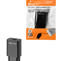 Сетевое зарядное устройство, СЗУ 6, Quick Charge 3.0, 3 А, 1 USB, черный, TDM