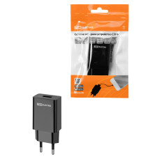 Сетевое зарядное устройство, СЗУ 6, Quick Charge 3.0, 3 А, 1 USB, черный, TDM Сетевое зарядное устройство, СЗУ 6, Quick Charge 3.0, 3 А, 1 USB, черный, TDM
