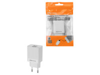Сетевое зарядное устройство, СЗУ 7, Quick Charge 3.0, 3 А, 2 USB, белый, TDM