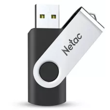 Netac USB 2.0 флеш-диск 8GB U505 пластик+металл Black/Черный