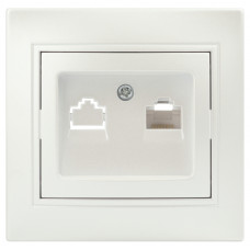 Розетка Intro информационная RJ45, IP20, 1-303-06 СУ, Plano перламутр 10/100 ЦЕНА ▼ Розетка Intro информационная RJ45, IP20, 1-303-06 СУ, Plano перламутр 10/100 ЦЕНА ▼