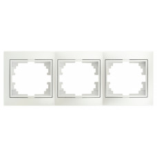 Рамка для розеток и выключателей Intro Plano 1-503-06 на 3 поста горизонтальная, СУ, перламутр 10/10 Рамка для розеток и выключателей Intro Plano 1-503-06 на 3 поста горизонтальная, СУ, перламутр 10/10