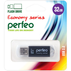 Perfeo USB флэш-диск 32GB E01 Black economy series 10/100