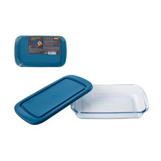 Форма для запекания BELLISSIMO 1,6 л, с пласт крышкой, из боросиликатного стекла Mallony 1/6