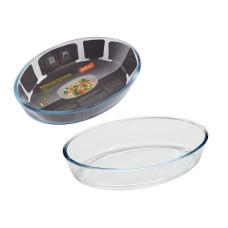 Форма для запекания CRISTALLINO, объем 2,4, л из боросиликатного стекла, овал формы, без ручек 1/6