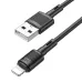 Кабель X83 Lightning-USB 2,4A черный, 1 метр hoco /33/330 Кабель X83 Lightning-USB 2,4A черный, 1 метр hoco /33/330