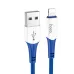 Кабель X70 Lightning-USB синий, 1 метр hoco 1/31/310 Кабель X70 Lightning-USB синий, 1 метр hoco 1/31/310