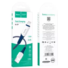 Кабель X70 Lightning-USB синий, 1 метр hoco 1/31/310 Кабель X70 Lightning-USB синий, 1 метр hoco 1/31/310