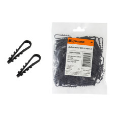 Дюбель-хомут TDM ДХК-25 для круглого кабеля 19-25мм, нейлон, черный (100шт) /мин.пар.2упак