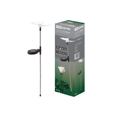 Светильник на солнечной батарее TDM СС "Бабочка", сталь, меняет цвет 1/12