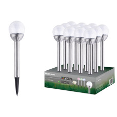 Светильник на солнечной батарее TDM СС "Кракле", сталь, меняет цвет /12