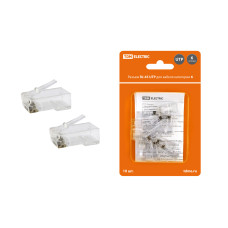 Разъем RJ-45 UTP для кабеля кат. 6, 8P8C в блистере (10шт) TDM 24/480