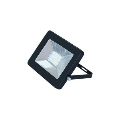 Прожектор светодиодный Ecola LED20,0W 220V 4200K IP65 тонкий черный 146x102x17