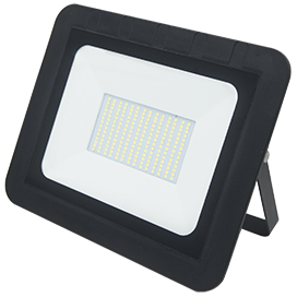 Прожектор Ecola LED 100,0W 220V 6000K IP65, 270x210x35, тонкий черный