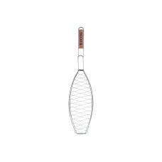 Решетка для барбекю ECOS RD-114D (универс. рыба/мясо, р-р 40х15х2см, общая длина 68 см, хром.)