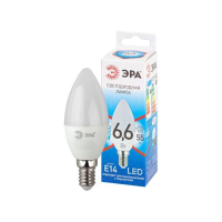 ЭРА Лампа светодиодная LED B35-9W-840-E14 ЭРА QX (диод, свеча, 6,6Вт, нейтр, E14) (3/10/5000)