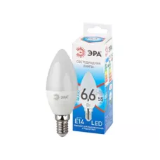 ЭРА Лампа светодиодная LED B35-6,6W-840-E14 ЭРА QX