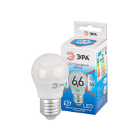 ЭРА Лампа светодиодная QX LED-9 Ват-P45-8400K-E27 (арт.P45-6,6W-840-E27) /мин.пар.2шт