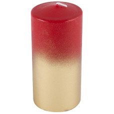 Свеча Deco Christmas 56*120 бордово-золотая /12 ЦЕНА ▼ Свеча Deco Christmas 56*120 бордово-золотая /12 ЦЕНА ▼
