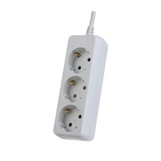 Удлинитель Perfeo  с заземл. "POWERMATE", 5,0м, 3 розетки, белый (PF-PE-3/5,0-W) /30