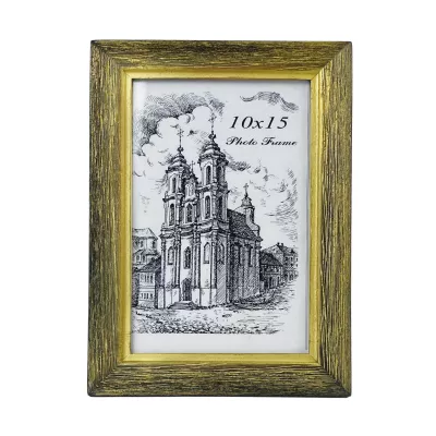 Рамка багетная    01    10х15    03 карцовка 26 Черное дерево с бронзовой патиной б/м